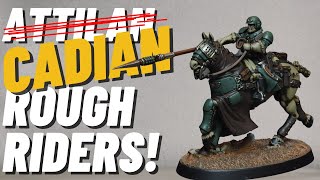 Paint Attilan Rough Ridersbut for Cadians Astra Militarum Cavalry Unit Tutorial Warhammer 40k [upl. by Wynn759]