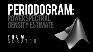 Periodogram Power Spectral Density Estimate  MATLAB Time Lapse [upl. by Audrit]