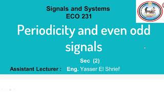 Periodic and Aperiodic Signals [upl. by Gebhardt]