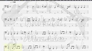 hokutonoken Love Song kenshiro theme BASS GUITAR TAB [upl. by Asyl874]