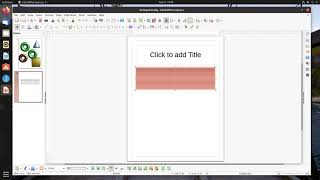 LibreOffice Impress Quick Video Insert a table [upl. by Are]