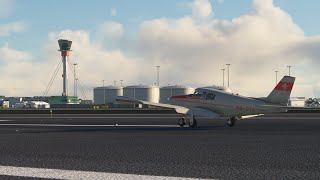 Broadmeadow Airfield EGJU to Heathrow EGLL MSFS 2020 [upl. by Naivaf]