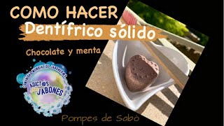 Cómo hacer dentífrico sólido de chocolate y menta  Tutorial [upl. by Remmer]