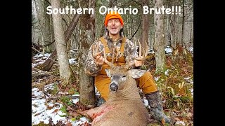 Southern Ontario Controlled Deer Week  HANK WITH AN ABSOLUTE MONSTER BUCK [upl. by Ruosnam]