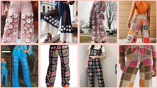 latest crochet pant design beautiful collectionfashion2024trendinglatestnewcrochet pant [upl. by Crandall891]