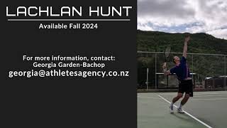 Lochie Hunt Fall 2024 US College Tennis Prospect [upl. by Stalk]