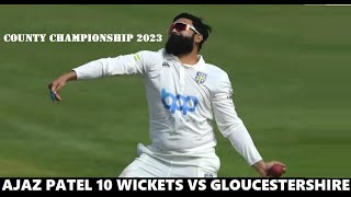 Ajaz Patel 10 Wickets in County Championship for Durham vs Gloucestershire  May 1821 2023 [upl. by Brebner]