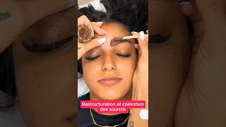 Restructuration et coloration des sourcils brows eyebrows eyebrowtutorial eyebrowshaping eyebro [upl. by Erena498]