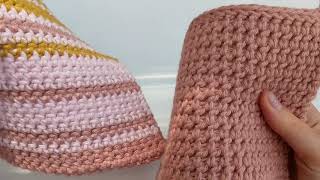 Thermal Stitch Single Crochet  How to Crochet a Potholder [upl. by Severin]