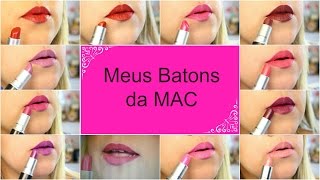 Meus Batons da MAC [upl. by Arihsa]