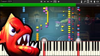 Donkey Kong Country 2 🎵 Lockjaws Saga 🎵 Synthesia [upl. by Gambell553]