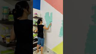 Renovated our kitchen in just 1 day shorts paint viral decorating kitchen blushingpooja [upl. by Mazman]