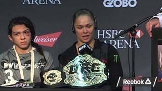 UFC 190 Postfight Press Conference Highlights [upl. by Kling]