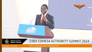 Hakainde Hichilema in Bujumbura and the Comesa Summit [upl. by Naujat]