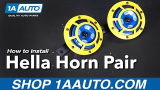 How to Wire and Install Hella Horns [upl. by Ahsienat887]