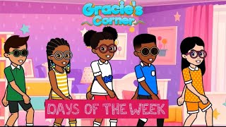 Days Of The Week  Gracie’s Corner Lyrics  graciescorner [upl. by Rodney401]