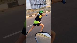 inline skate speed test shortsfeed skating top speed  music song bollywood love movie [upl. by Niryt]