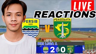 LIVE REACTION PERSIB VS PERSEBAYA BRI LIGA 1 PEKAN KE 6 [upl. by Allina]