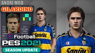 PES 2021  DOWNLOAD FACE ALBERTO GILARDINO PARMA [upl. by Chancelor]