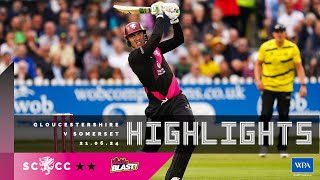 HIGHLIGHTS Banton scores 79 but Gloucestershire chase 188 to win T20 derby [upl. by Akirahs]