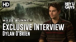 Dylan OBrien Exclusive Interview  The Maze Runner [upl. by Ydolem]