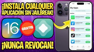 TUTORIAL iOS 16 ✅ CÓMO INSTALAR APLICACIONES CON ALTSTORE [upl. by Eelirem391]