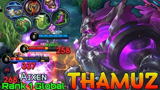 Offlane Monster Thamuz NonStop War  Top 1 Global Thamuz by Aɪxᴇɴ  Mobile Legends [upl. by Silber747]