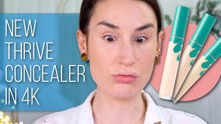 NEW THRIVE CAUSEMETICS BUILDABLE BLUR CONCEALER  Honest Review [upl. by Phedra701]