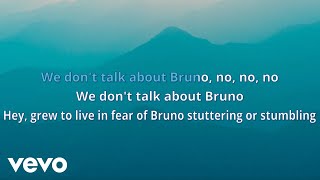 Encanto  We Dont Talk About Bruno Karaoke Version from quotEncantoquot [upl. by Mazel437]