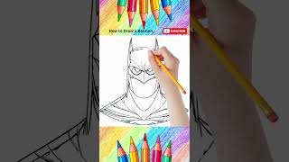 How To Draw Batman howto howtodraw drawing dc [upl. by Neelhtak]