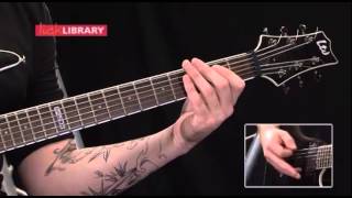 How to play quotDualityquot by quotSlipknotquot Guitar lesson Part 1 [upl. by Maryrose]