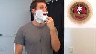 Colonel Conk Bay Rum Shaving Soap  Shave Review [upl. by Esmerelda]