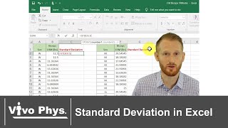 Standard Deviation in Excel NEW VERSION IN DESCRIPTION [upl. by Maher517]