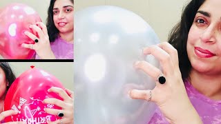 ASMR BALLONS POPPING WITH NAILS  ASMR BALLONS POPPING [upl. by Ingold]