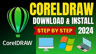 CorelDRAW download and install kaise karen  How to install corel draw  Coreldraw free download [upl. by Mallissa]