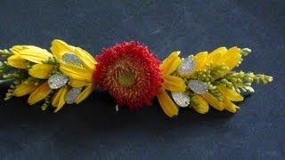 Diy a fresh flower clip [upl. by Dur]