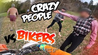 Stupid Angry People Vs Dirt Bikers 2023  Angry Man Attack Biker [upl. by Alieka]