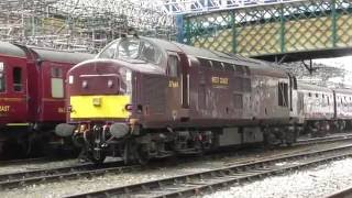 Class 37s Diesel Locos at Carlisle  37403 and 37668  Saturday 6th August 2016 [upl. by Yrellam]