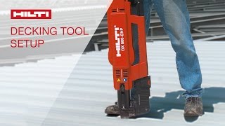 DEMONSTRATION of jobsite and tool setup of the Hilti powderactuated DX 860 [upl. by Bethina]