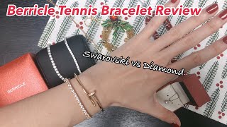 Berricle Review  Swarovski tennis bracelet  Christmas jewelry gift [upl. by Ydasahc734]