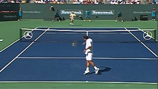 Sampras vs Agassi Indian Wells Final 2001 Highlights [upl. by Ddene]