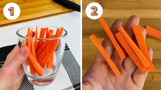 How to Cut Carrots Into Sticks 2 Ways Great for Snacking [upl. by Eveam643]