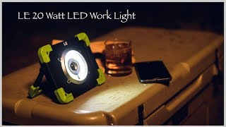 LE 20W LED Work Light Rechargeable Camping Lantern [upl. by Dwan]