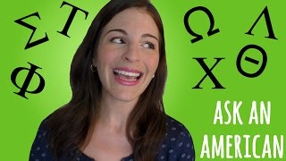 Ask An American University Sororities amp Fraternities [upl. by Kiele]