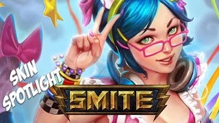 Smite  Skin Spotlights  Kawaii Pop Bastet SkinJokesTaunts [upl. by Aiciles]