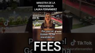 LAURA FERNÁNDEZ MINISTRA DE LA PRESIDENCIA TEMA EL FEES [upl. by Jeana]