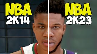 Giannis Antetokounmpo In Every NBA 2K NBA 2K14  NBA 2K23 [upl. by Saidnac336]