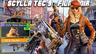 NEW Legendary TEC9 Film Noir Is awesome 😍  Scylla Hidden Observer SKIN Intense Gameplay CODM [upl. by Lanuk683]