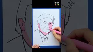 President Trump drawing artforall [upl. by Alcinia77]