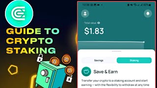 CEXIO APP  How To Stake Cryptocurrency For Profits Yield  Make Money Online With Crypto [upl. by Ecnarwal]